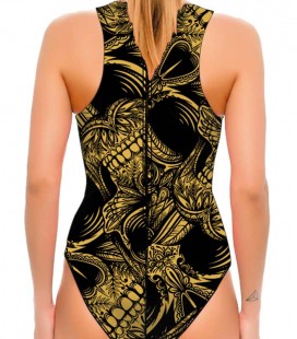 Waterpolo Gold Skull Woman
