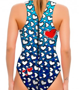 Waterpolo Blue Love Woman