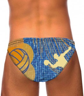 Waterpolo Yellow Pool Man